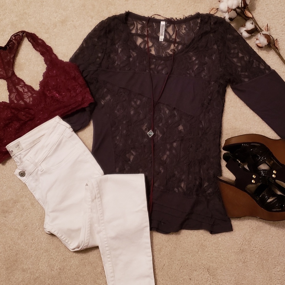 The Reno Long Sleeve Lace Top
